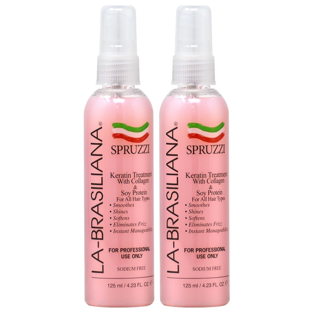 La Brasiliana Spruzzi Keratin Treatment (Pink) 2-Pack